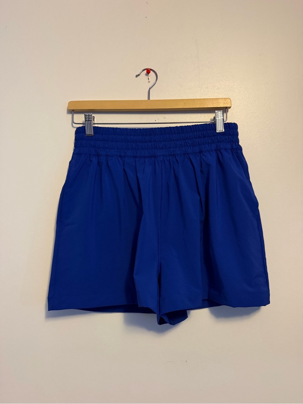 NWT OFFLINE by Aerie Blue High Rise Real Good Pocket Shorts Size M